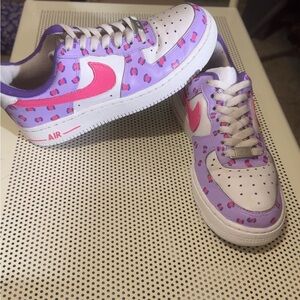 Vibrant Pink and Purple Kids Sneakers